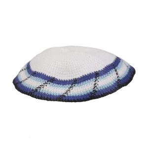 Elegant Design Jewish Ceremonial Cap Breathable Knitted Fabric For Extended Wear During Holidays And Celebrations