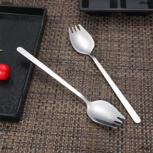 [COD] dfhws 304 Stainless Steel Fork Household Spork Spoon One Salad Spoon Cake Fruit Fork Western Fork Tableware