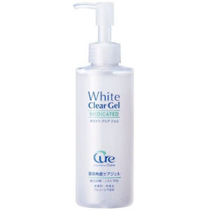 (CHAI 200GR) GEL TẨY DA CHẾT CURE DÒNG DƯỠNG TRẮNG CHO DA MỤN WHITE MEDICATED