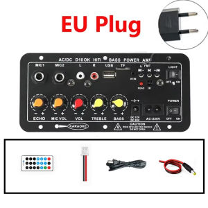 D10 Amplifier Bluetooth Audio Amplifier Board Subwoofer 30-120W Subwoofer Amplifier Board Support Dual Microphone Bluetooth Home Car Power Amplifier Board Audio Speaker Bluetooth Amplifier 12V 24V 110V 220V