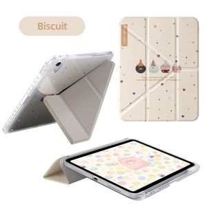 DANYCASE Y-Fold Case for iPad 11th A16 10th Air 7 Air 6 11" M4 M3 M2 Air 5 Air 4 2018-2022 Pro 11" With Cute Cover