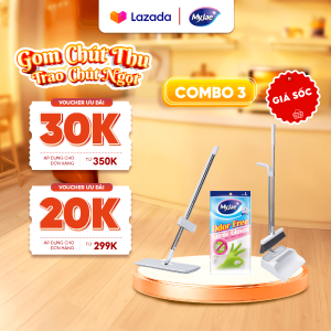 SỐ LƯỢNG CÓ HẠN - Bộ 3 món dụng cụ lau dọn gia đình tiện lơi thông minh tiết kiệm thời gian