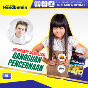Hexabumin 100% Original Obat Gangguan Pencernaan Anak Sembelit Sering Bab Susah Buang Air Besar Anak Sakit Perut