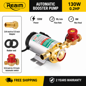 REAIM Booster Pump Automatic water pump 130W 220W 320W Household Water pump Home Shower booster pump