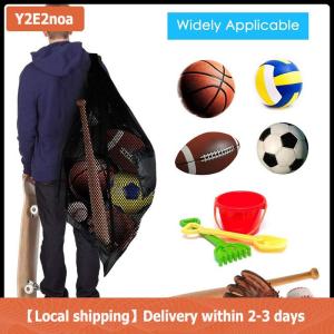 【Local shipping】 Túi lưới đựng bóng đá cỡ cực lớn có dây rút túi đựng bóng rổ kèm ngăn khóa kéo túi đựng bóng chuyền bóng đá túi tập gym