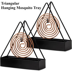 Metal Triangular Hanging Mosquito Tray Mosquito Coil Holder Triangle Mosquito Incense Holder Mosquito Repellent Incenses Rack Plate