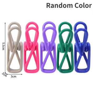 1/5/10PCS đầy màu sắc thép không gỉ quần áo chốt không thấm nước cho gia đình Túi đựng đồ ăn vặt kẹp niêm phong