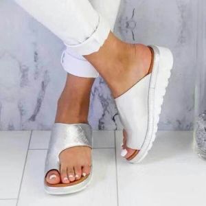 [Free Shipping] Plus-Size WomenS Outdoor Leather Slip-On Wedge Sandals WomenS Large-Size Shoes In Stock Sizes 40-43.