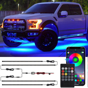 Underglow Kit for CarCar Led Underglow Lights for Trucks with App and Remote Control16 Million RGB Colors29 Preset Modes Music & DIY Mode Under Car Led Lights Exterior for SUVsTrucksDV 12V