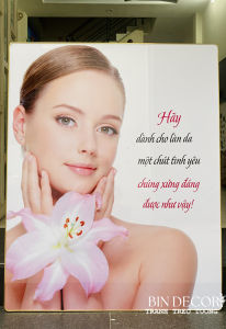 (ẢNH CHỤP) Tranh treo tường spa chăm sóc da trang trí decor tiệm spa làm đẹp thẩm mĩ