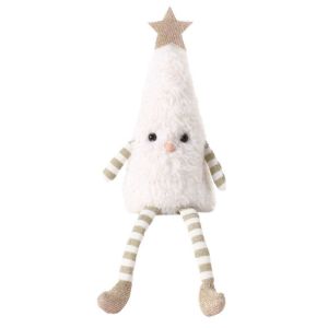 SIRENXI Đồ trang trí Búp bê nhồi bông hình cây thông Noel. dây chuyền treo Hình ngôi sao dây chuyền treo trang trí Giáng sinh Quà tặng sáng tạo Sáng tạo Đồ trang trí cây thông Noel Tiệc Giáng sinh