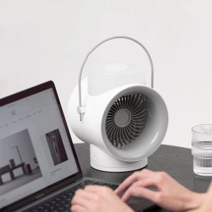 Cooling Fan Multifunctional Home Appliances USB Rechargeable Air Conditioner Water Cooling Fan With Humidifier LED