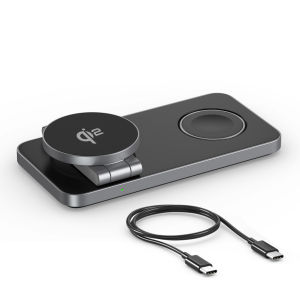 new 3 in 1 Qi2 Magnetic Wireless Charger For iPhone 16 15 14 13 12 Fast Charging Station For iWatch 10 9 8 7 6 5 Airpods Pro Free Shipping