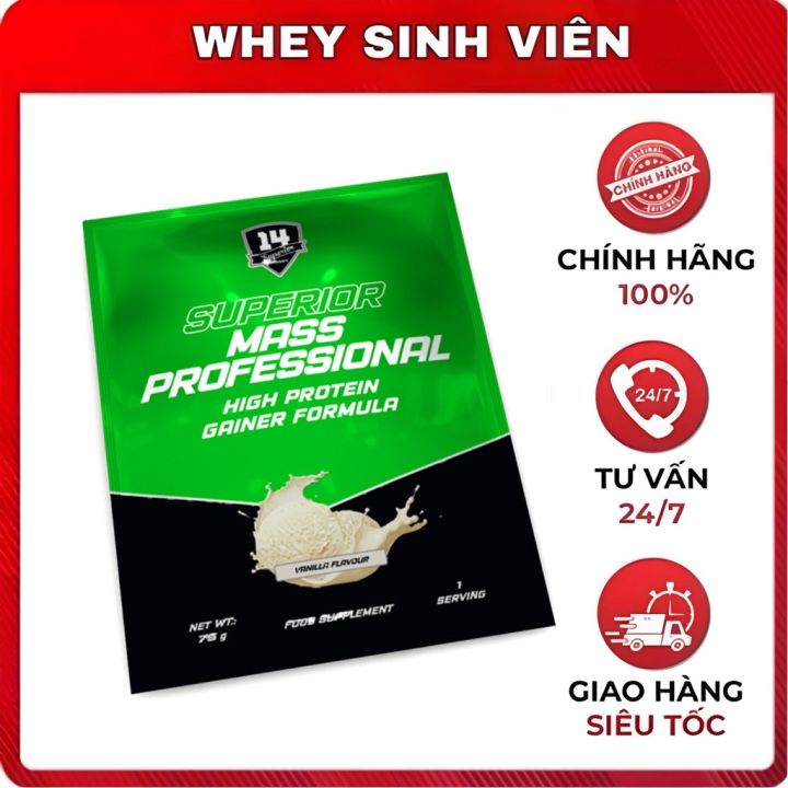 Gói dùng 1 lần Sample 14 Superior Mass Professional hỗ trợ trao đổi ...