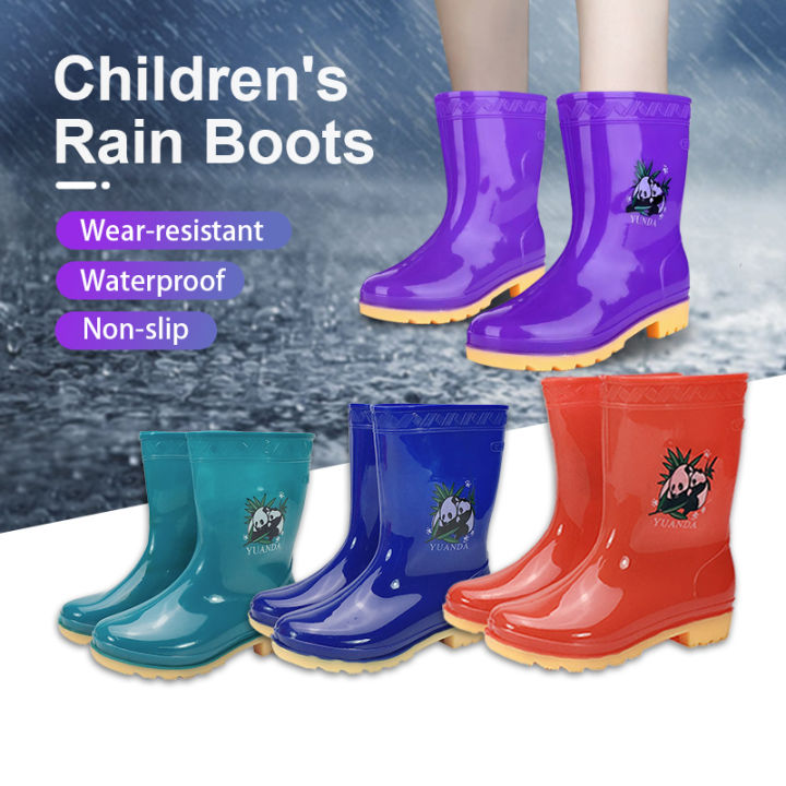 Kids Rainboots LOW-CUT （EU 36-40）PVC Durable Water Froof Non-Slip ...