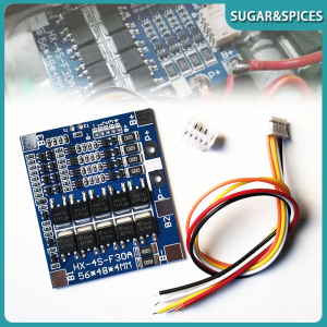 4S 30A 12.8V Lithium Iron Phosphate Battery Protection Board LiFePO4 Balance Battery BMS