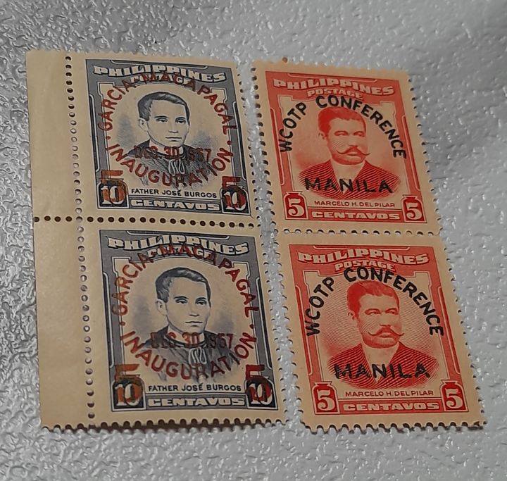 Philippine Postage Stamp Set Original 1956 Marcelo H Del Pilar