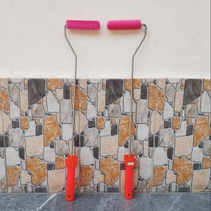 Kuas Rol Roll Cat Gagang Panjang Kapal Merah 4 4In 4Inch GRANDMASTER (1PCS)