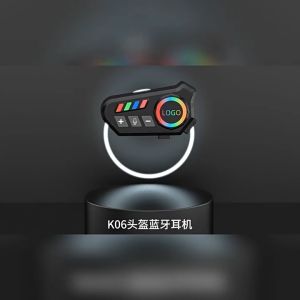 Motorcycle Helmet Bluetooth Headset RGB Light Waterproof Handsfree Call Music Motorbike Helmet Speaker