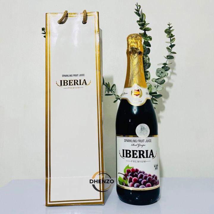Iberia PREMIUM Sparkling Red Wine NonAlcoholic Sparkling Fruit Juice
