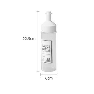 X ADORNMENT ที่มีขนาด ขวดบีบสำหรับใส่เครื่องปรุง มีฝาปิด โปร่งใสโปร่งใส ขวดน้ำมันมะกอกใส่น้ำ อุปกรณ์เสริมห้องครัว แกดเจ็ตครัว เครื่องจ่ายซอสสลัด ซอสมะเขือเทศทอดยาว