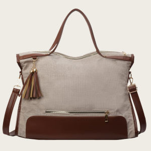 Cross-border large tote bag for women 2024 New tassel design large-capacity shoulder bag stylish tote bag versatile for any outfit