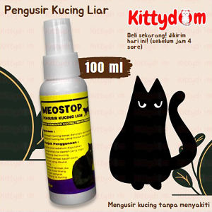 KITTYDOM Meostop Cairan Spray Semprotan Pengusir Kucing Liar Aman Tanpa Menyakiti Natural Cat Repellent Ampuh