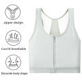 JANEST Chest Flat Slim Breast Front Zipper Trans Binder Tomboy Crop Top Cosplay Sportswear S-6XL. 