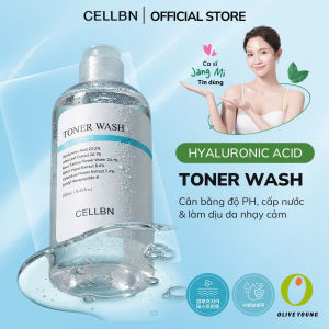 Toner dưỡng ẩm sâu và làm dịu da an toàn cho da nhạy cảm CELLBN Toner Wash Hyaluronic Acid 250ml