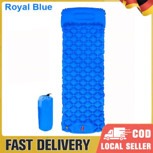 Air Mattresses Portable Inflatable Bed with Pillow Folding Camping Bed Single Connector Outdoor air cushion automatic air mattress with pillow outdoor camping tent sleeping mat thickened ultra-light convenient air cushion single moisture cushion