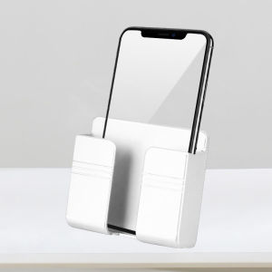 FONKEN เครื่องชาร์จติดผนังกล่องเก็บของที่วางโทรศัพท์รีโมทคอนโทรล Mount Organizer โทรศัพท์มือถือแขวนขาตั้งชาร์จ Hook Bracket
