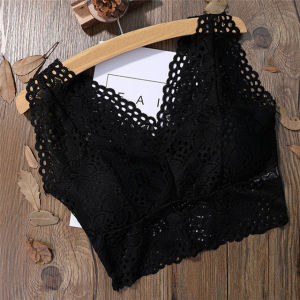 OK Bra Korean Style Summer Lace Wrapped Chest Tube Top Thin Hollow Rimless Women Bra