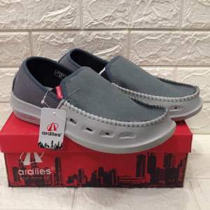 SEPATU ARDILES SLIP ON ABU ABU SEPATU SANTAI SLIP ON