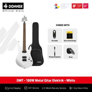 Donner DMT - 100W Metal Gitar Elektrik - White