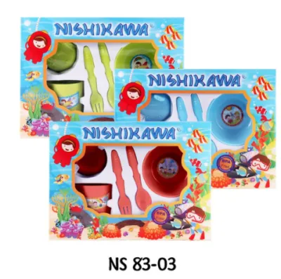 PERLENGKAPAN MAKAN BAYI-FEEDING SET NISHIKAWA UKURAN SMALL