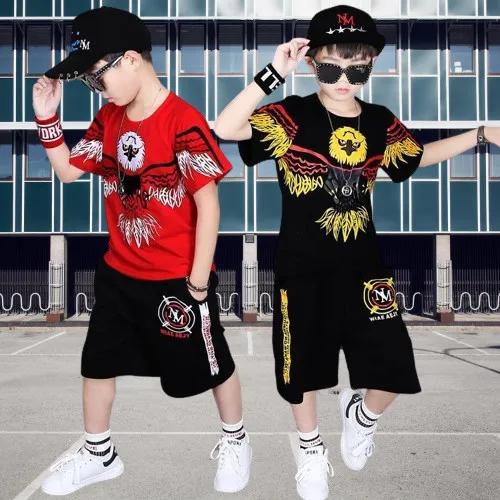 Bộ đồ năng động chất cotton co giãn cho bé trai