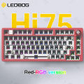 Aula leobog 75% bàn phím tùy chỉnh 81 phím trao đổi nóng Type-C Bàn phím cơ có dây đèn nền RGB Bàn phím chơi game (hi75). 