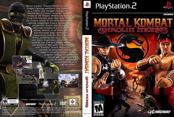 Mortal Kombat Shaolin Monks - Version Promo PS2 - Très Bon État - PEGI 18
