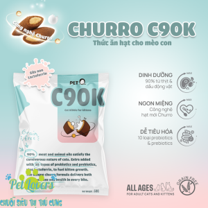 Pet Lovers - Hạt mèo con Churro PetQ C90K 50g