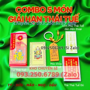 [ĐÃ THỈ.NH] Sét 5 Món Thái Tuế 2026 : Túi Thái Tuế - Móc Khóa - Kim Bài Thái Tuế - Phù Thái Tuế Bình an May mắn