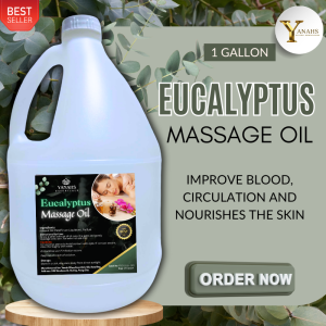 Eucalyptus Scented Massage Oil – Relaxing Spa Formula 1 Gallon