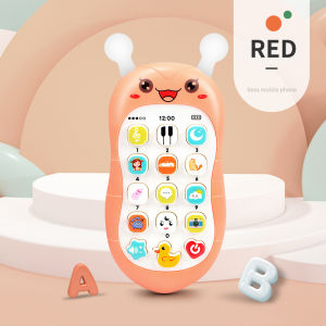 LYZRC Baby chewable gum baby simulation mobile phone music toy early education phone story learning machine boy and girl gift