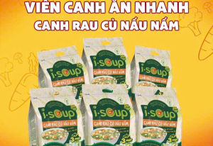 COMBO 6 Túi Canh Rau củ Nấu Nấm Sấy thăng hoa ISOSUP Chay Mặn dùng được