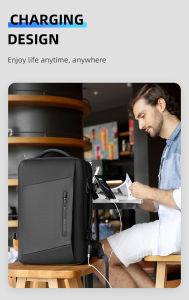 Mark ryden 2020 17 inch Ba lô máy tính xách tay cho người đàn ông với áo mưa Chống Trộm Ba lô cho phụ nữ sạc USB cổng Daypack nhiều lớp Thiết kế túi gói lớn cho du lịch Cặp đi học KEV xu hướng