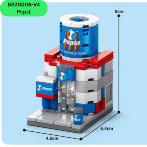 ToysgeniX Gift For Kids Toys Mini Building blocks Crea Street Decoration City Street Block Bricks Cola Mcd Mainan Blok