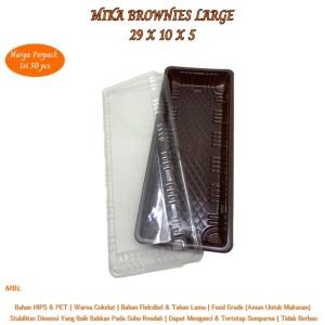 Mika Brownies L Mika Brownies Large Tray Bento Uk.29x10x5 ( Isi 50 Pcs-MBL)