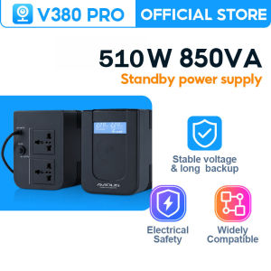 AVIDUS BS850 850VA 510W UPS Backup Power Supply AVR Automatic Voltage Regulator Uninterruptible Power Supply Low Noise Emergency Battery Backup for Desktop PC CCTV WiFi Router Modem Office Home Computer Power Protection 220V