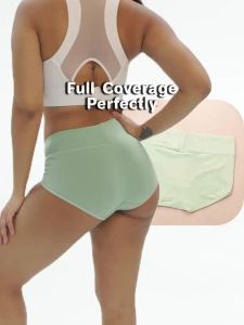 5-Pack High-Waisted Shaping WomenS Underwear Breathable Mesh Cross-Shaping Seamless Triangle Panties for Body Sculpting And