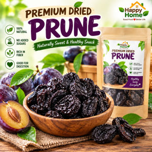Premium Dried Prune 250g/500g - Soft Chewy Dried Plums Naturally Sweet High Fiber Healthy Snack for Family