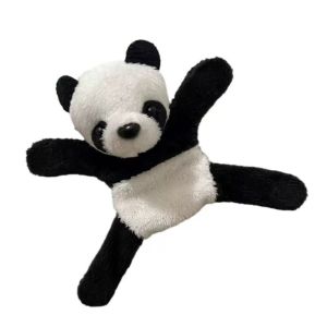 Cute Panda Plush Fridge Magnet Cartoon Plush Panda Magnet Fridge Stickers Home Decoration Gift